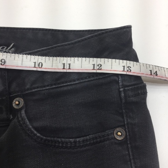 𝅺aeo dark grey wash skinny kick jeans - Picture 7 of 9